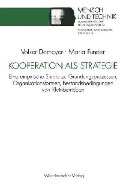 Buy Kooperation ALS Strategie (English, Volker Domeyer | Maria Funder) Online at Best Price - BookBajar