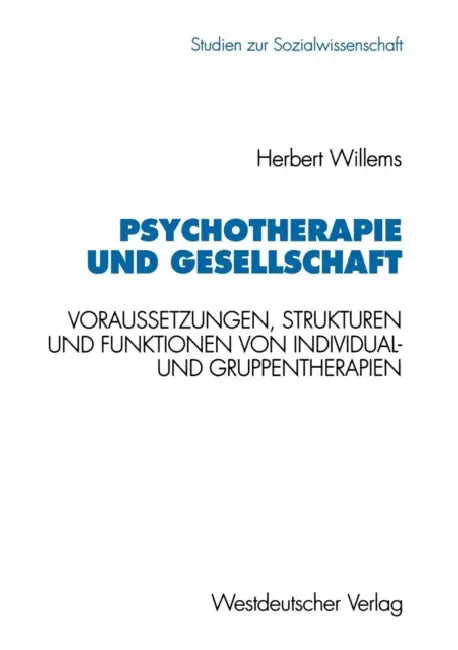 Psychotherapie Und Gesellschaft (English, Herbert Willems) - Image 1 - BookBajar