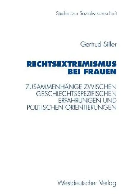 Rechtsextremismus Bei Frauen (English, Gertrud Siller) - Image 1 - BookBajar