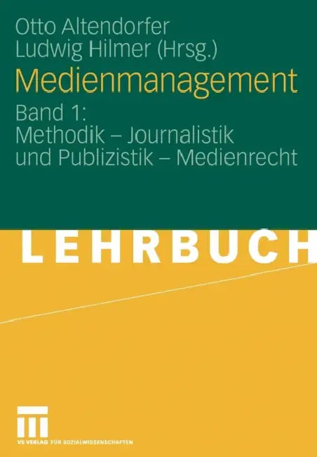 Buy Medienmanagement (English, Otto Altendorfer | Ludwig Hilmer) Online at Best Price - BookBajar