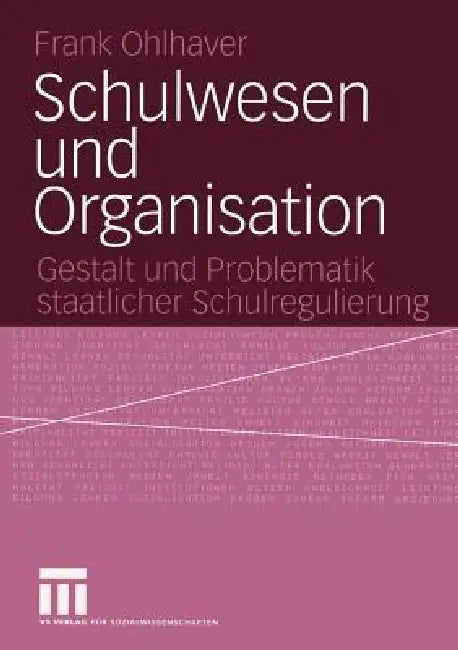 Buy Schulwesen Und Organisation (English, Frank Ohlhaver) Online at Best Price - BookBajar