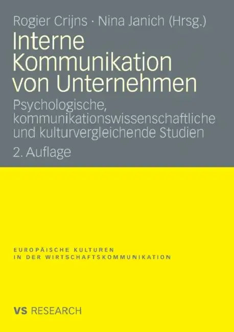 Interne Kommunikation Von Unternehmen (English, Rogier Crijns | Nina Janich) - Image 1 - BookBajar