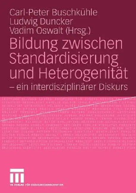 Buy Bildung Zwischen Standardisierung Und Heterogenität (English, Carl-Peter Buschkühle | Ludwig Duncker | Vadim Oswalt) Online at Best Price - BookBajar