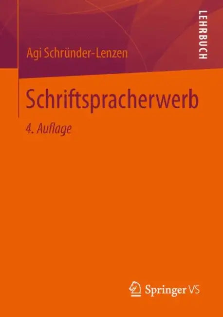 Schriftspracherwerb (English, Agi Schründer-Lenzen) - Image 1 - BookBajar