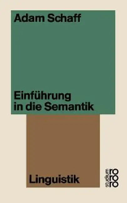 Buy Einführung in Die Semantik (English, Adam Schaff) Online at Best Price - BookBajar