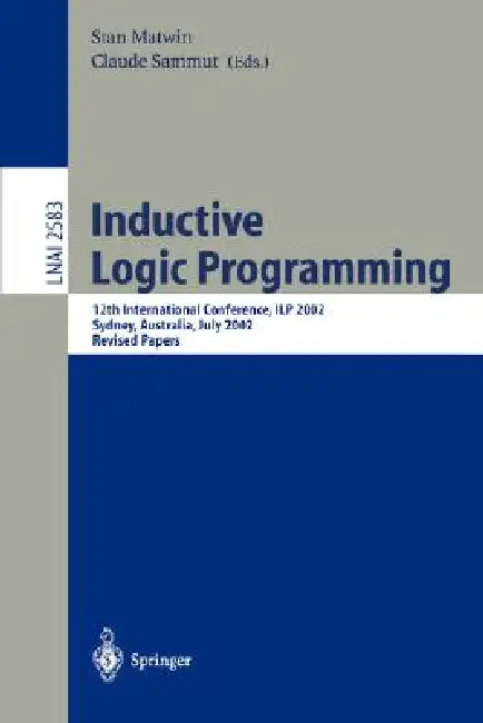 Buy Inductive Logic Programming (English, Stan Matwin | Claude Sammut) Online at Best Price - BookBajar
