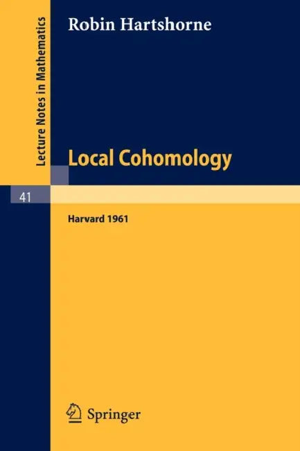 Local Cohomology (English, Robin Hartshorne) - Image 1 - BookBajar