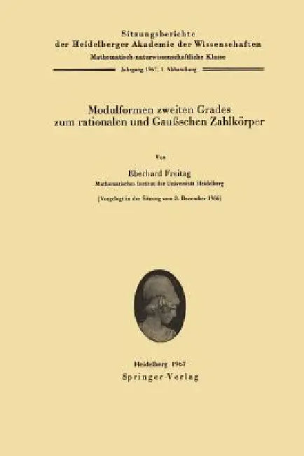 Buy Modulformen Zweiten Grades Zum Rationalen Und Gaußschen Zahlkörper (English, Eberhard Freitag) Online at Best Price - BookBajar