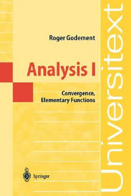 Buy Analysis I (English, Roger Godement) Online at Best Price - BookBajar