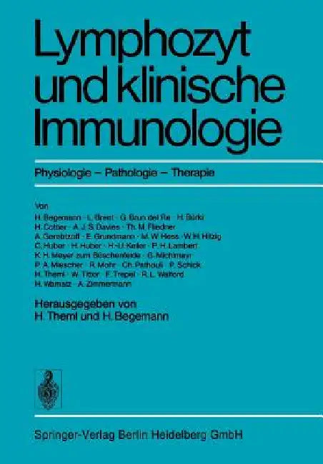 Lymphozyt Und Klinische Immunologie (English, H. Theml | H. Begemann) - Image 1 - BookBajar