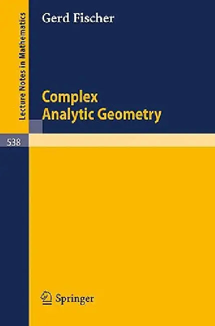 Buy Complex Analytic Geometry (English, Gerd Fischer) Online at Best Price - BookBajar