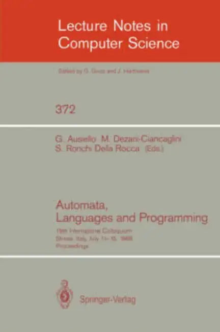 Buy Automata, Languages and Programming (English, G. Ausiello | C. Böhm) Online at Best Price - BookBajar