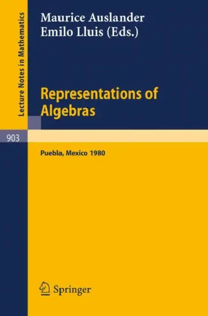 Buy Representations of Algebras (English, M. Auslander | E. Lluis) Online at Best Price - BookBajar