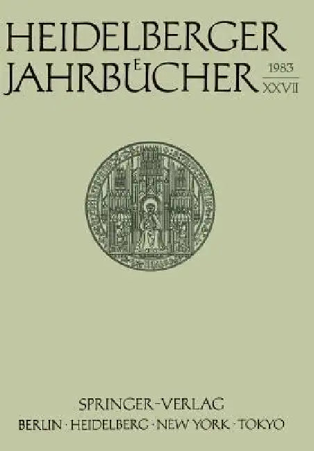 Heidelberger Jahrbücher (English, Kenneth A. Loparo) - Image 1 - BookBajar