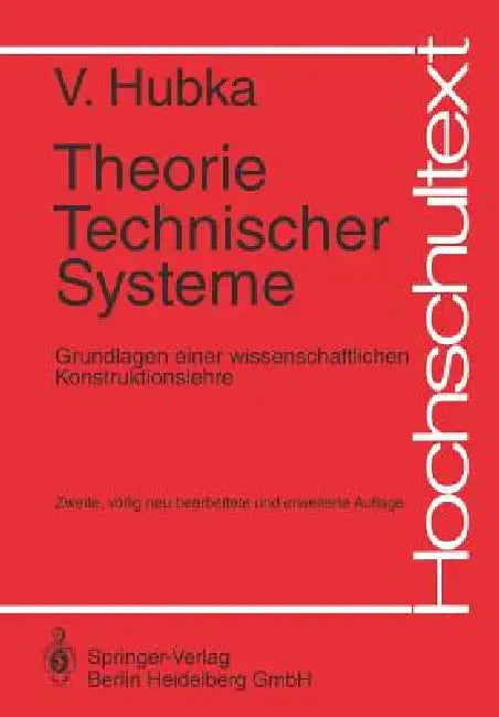 Theorie Technischer Systeme (English, Vladimir Hubka) - Image 1 - BookBajar