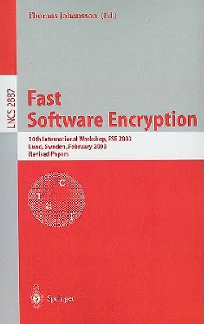 Fast Software Encryption (English, Thomas Johansson) - Image 1 - BookBajar