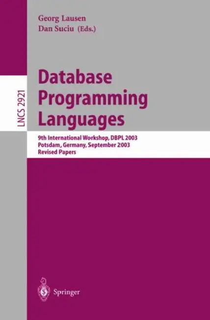 Buy Database Programming Languages (English, Georg Lausen | Dan Suciu) Online at Best Price - BookBajar