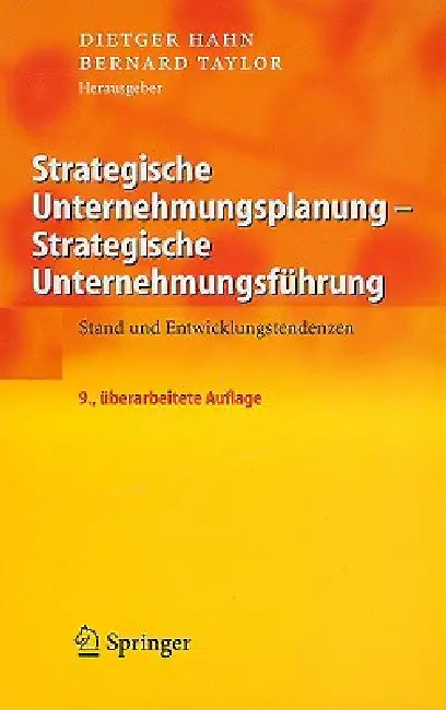 Buy Strategische Unternehmungsplanung - Strategische Unternehmungsführung (English, Dietger Hahn | Bernard Taylor) Online at Best Price - BookBajar