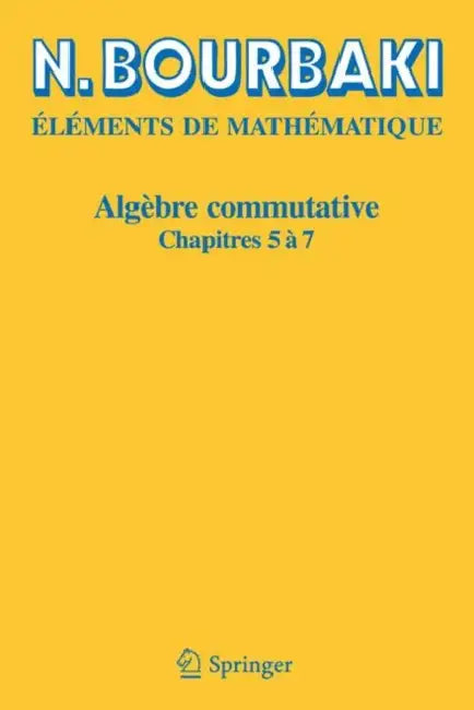Buy Algèbre Commutative (English, N. Bourbaki) Online at Best Price - BookBajar