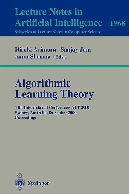 Buy Algorithmic Learning Theory (English, Hiroki Arimura | Sanjay Jain | Arun Sharma) Online at Best Price - BookBajar
