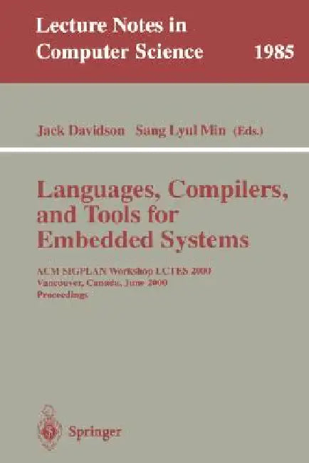 Buy Languages, Compilers, and Tools for Embedded Systems (English, Jack Davidson | Sang Lyul Min) Online at Best Price - BookBajar