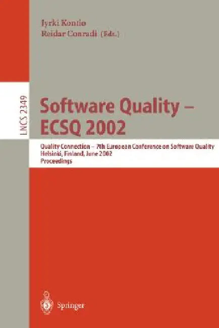 Software Quality - Ecsq 2002 (English, Jyrki Kontio | Reidar Conradi) - Image 1 - BookBajar