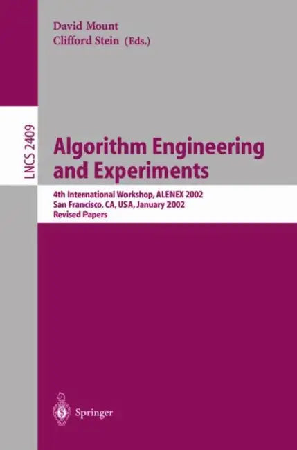 Buy Algorithm Engineering and Experiments (English, David M. Mount | Clifford Stein) Online at Best Price - BookBajar