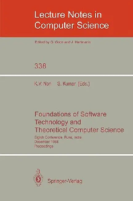 Buy Foundations of Software Technology and Theoretical Computer Science (English, Kesav V. Nori | Sanjeev Kumar) Online at Best Price - BookBajar