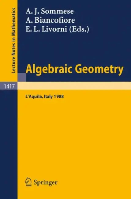 Buy Algebraic Geometry (English, Andrew J. Sommese | Aldo Biancofiore | Elvira L. Livorni) Online at Best Price - BookBajar
