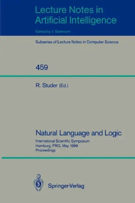 Buy Natural Language and Logic (English, Rudi Studer) Online at Best Price - BookBajar