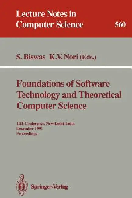 Foundations of Software Technology and Theoretical Computer Science (English, Somenath Biswas | Kesav V. Nori) - Image 1 - BookBajar