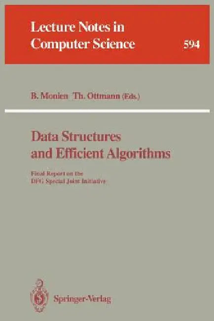 Buy Data Structures and Efficient Algorithms (English, Burkhard Monien | Thomas Ottmann) Online at Best Price - BookBajar