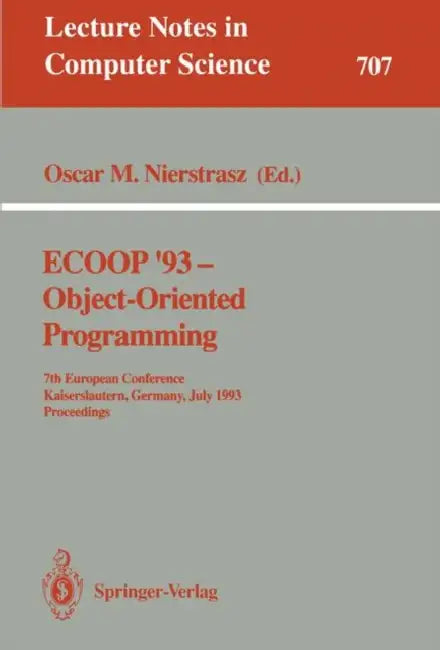 Buy Ecoop '93 - Object-Oriented Programming (English, Oscar M. Nierstrasz) Online at Best Price - BookBajar