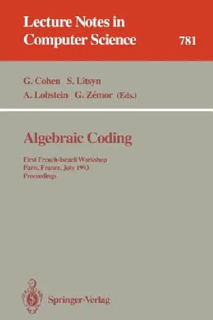 Buy Algebraic Coding (English, Gerard Cohen | Simon Litsyn | Antoine Lobstein) Online at Best Price - BookBajar