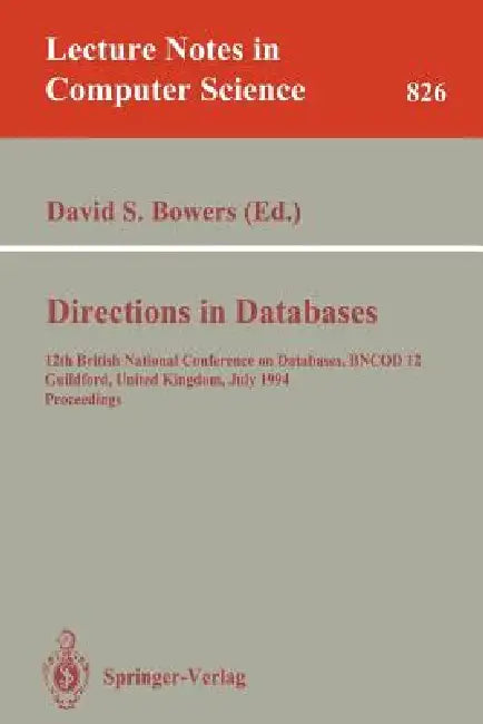 Buy Directions in Databases (English, David S. Bowers) Online at Best Price - BookBajar