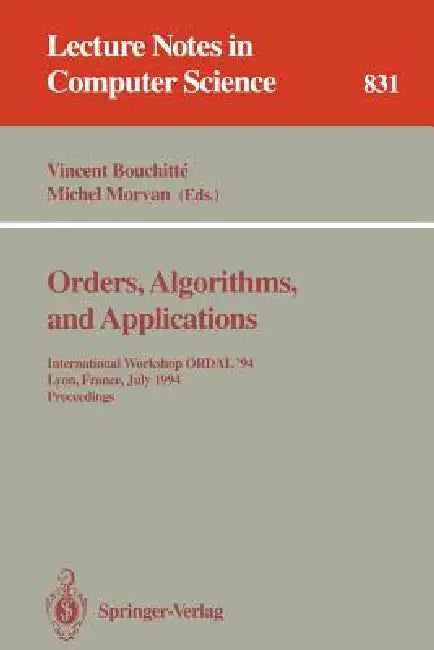 Buy Orders, Algorithms and Applications (English, Vincent Bouchitte | Michel Morvan) Online at Best Price - BookBajar