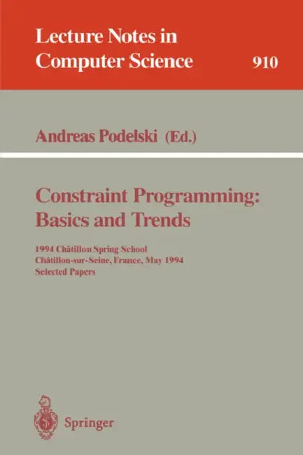 Buy Constraint Programming (English, Andreas Podelski) Online at Best Price - BookBajar