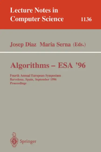 Buy Algorithms - ESA '96 (English, Joseph Diaz | Maria Serna) Online at Best Price - BookBajar