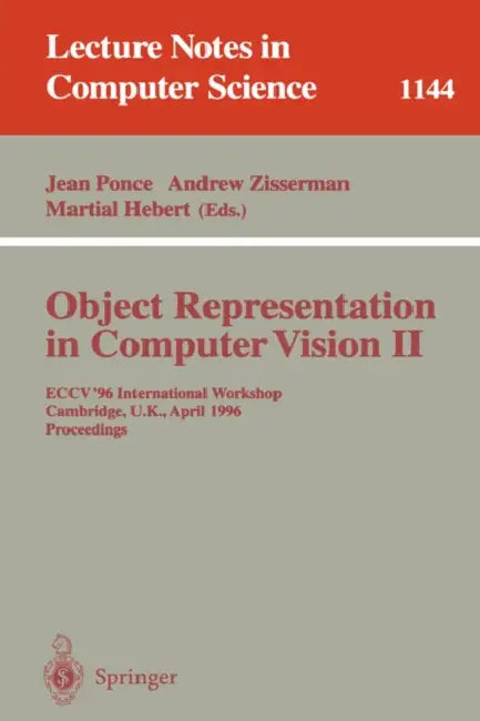 Buy Object Representation in Computer Vision II (English, Jean Ponce | Andrew Zisserman | Martial Hebert) Online at Best Price - BookBajar