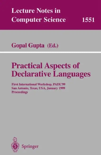 Buy Practical Aspects of Declarative Languages (English, Gopal Gupta) Online at Best Price - BookBajar