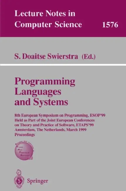 Programming Languages and Systems (English, S. Doaitse Swierstra) - Image 1 - BookBajar