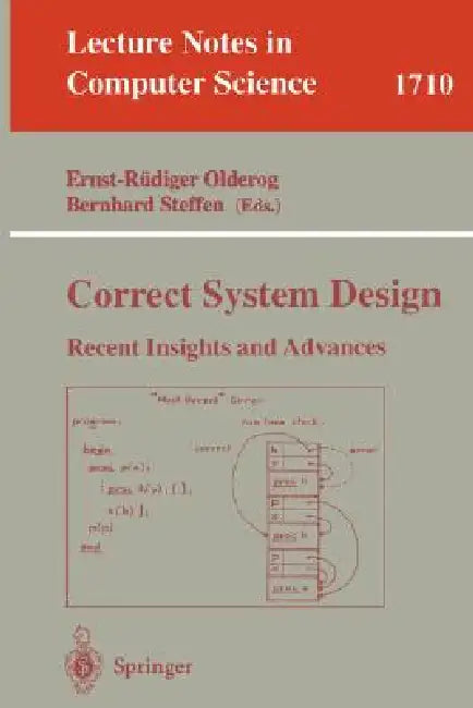 Buy Correct System Design (English, Ernst-Rüdiger Olderog | Bernhard Steffen) Online at Best Price - BookBajar