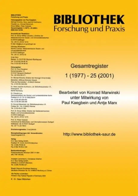 Bibliothek - Forschung Und Praxis (English, Not Available (NA)) - Image 1 - BookBajar