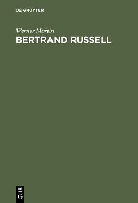 Buy Bertrand Russell (English, Werner Martin) Online at Best Price - BookBajar