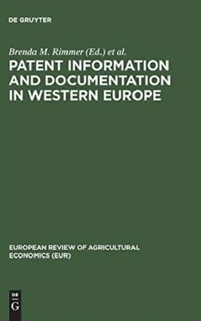 Buy Patent Information and Documentation in Western Europe (English, Brenda M. Rimmer | Commission of the European Communities) Online at Best Price - BookBajar