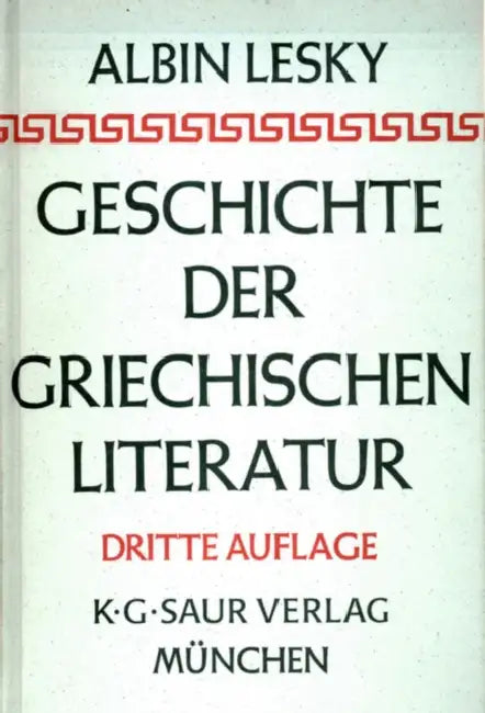 Buy Geschichte der griechischen Literatur (English, Albin Lesky) Online at Best Price - BookBajar