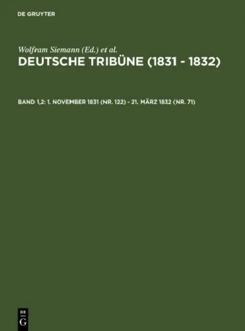Buy 1. November 1831 (Nr. 122) - 21. März 1832 (Nr. 71) (English, J. G. a. Wirth | Wolfram Siemann | Christof Müller-Wirth) Online at Best Price - BookBajar