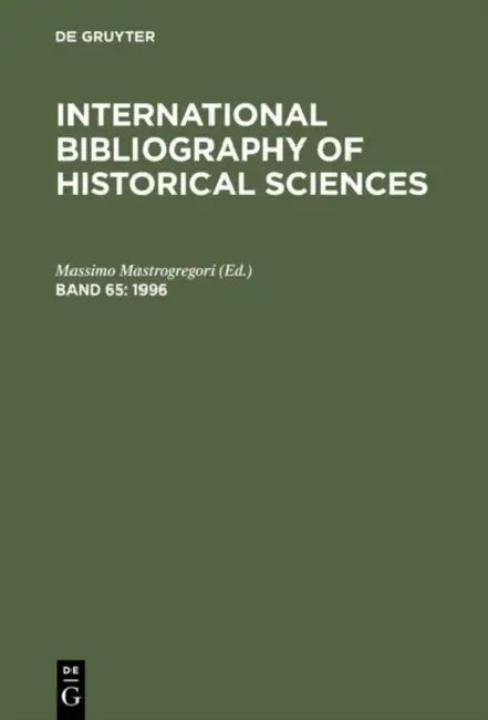 Buy International Bibliography of Historical Sciences 1996 (English, Massimo (EDT) Mastrogregori) Online at Best Price - BookBajar