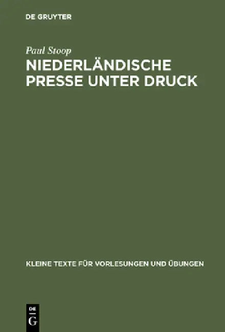 Buy Niederländische Presse unter Druck (English, Paul Stoop) Online at Best Price - BookBajar