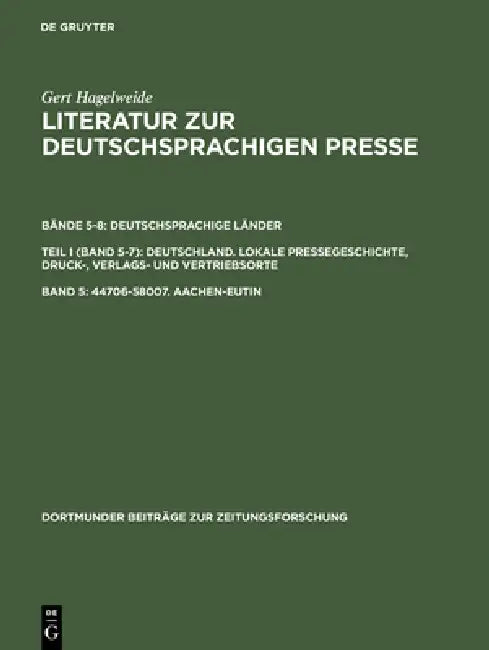 Buy 44706-58007. Aachen-Eutin (English, Gert Hagelweide) Online at Best Price - BookBajar